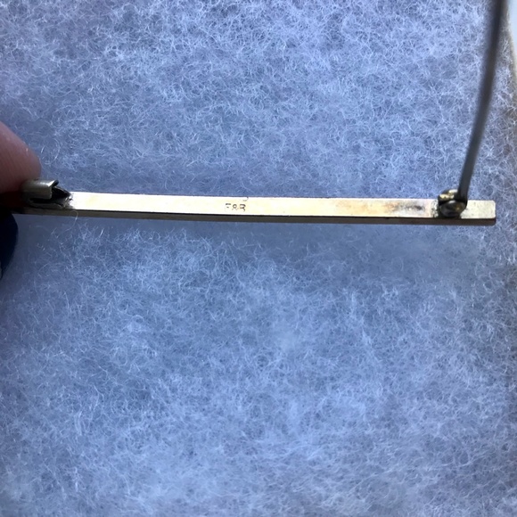 Vintage F&R Art Deco Faux Pearl Brooch - Picture 4 of 5